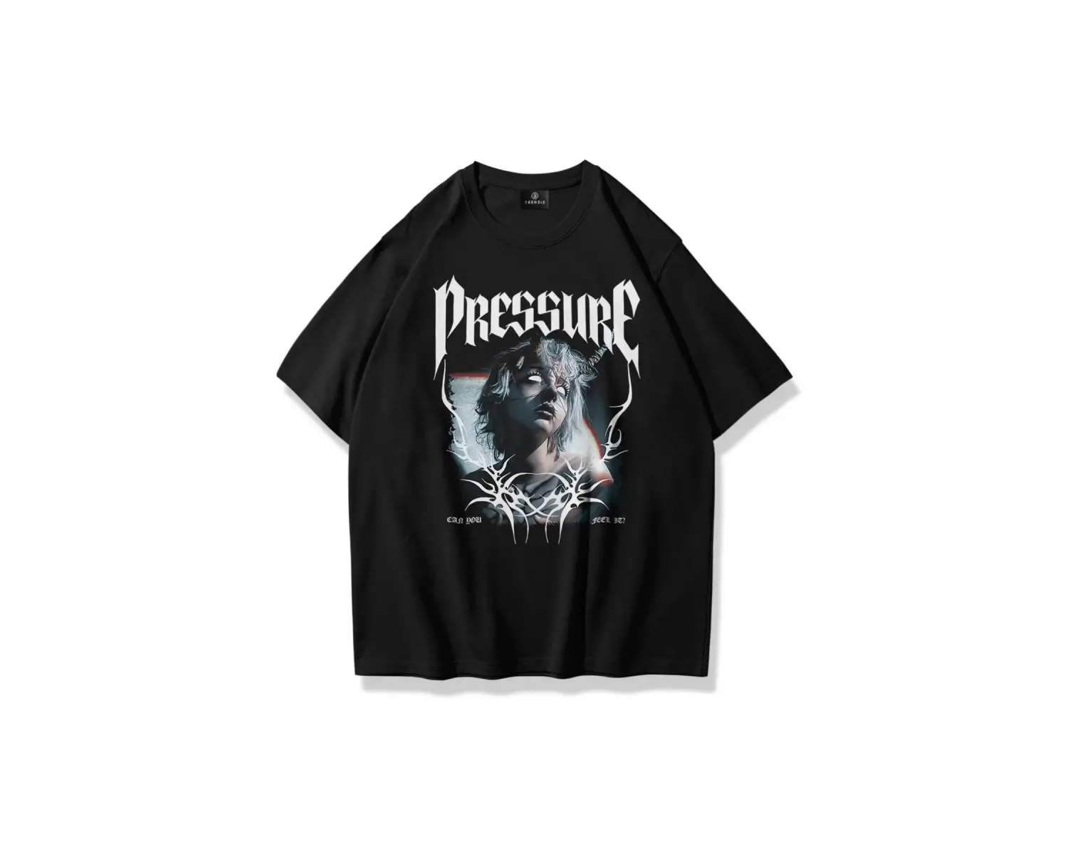 Unisex Pressure Tshirt Siyah