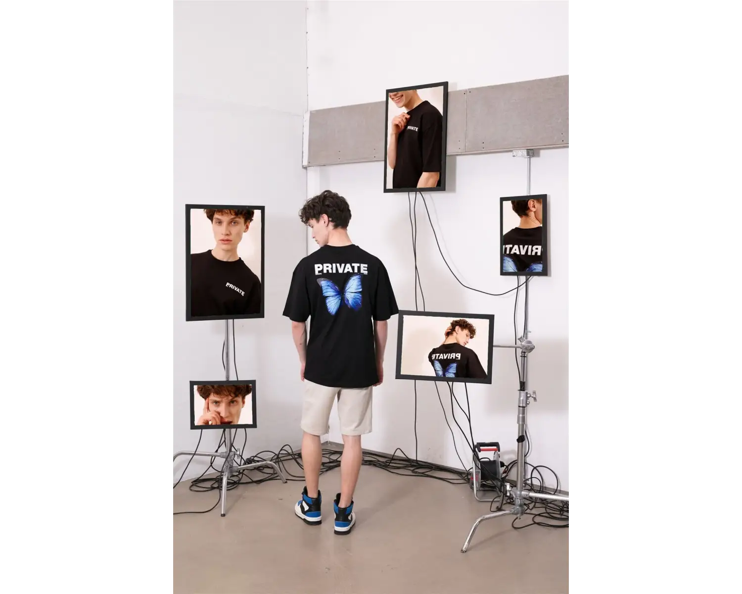 Unisex Private Siyah Tshirt