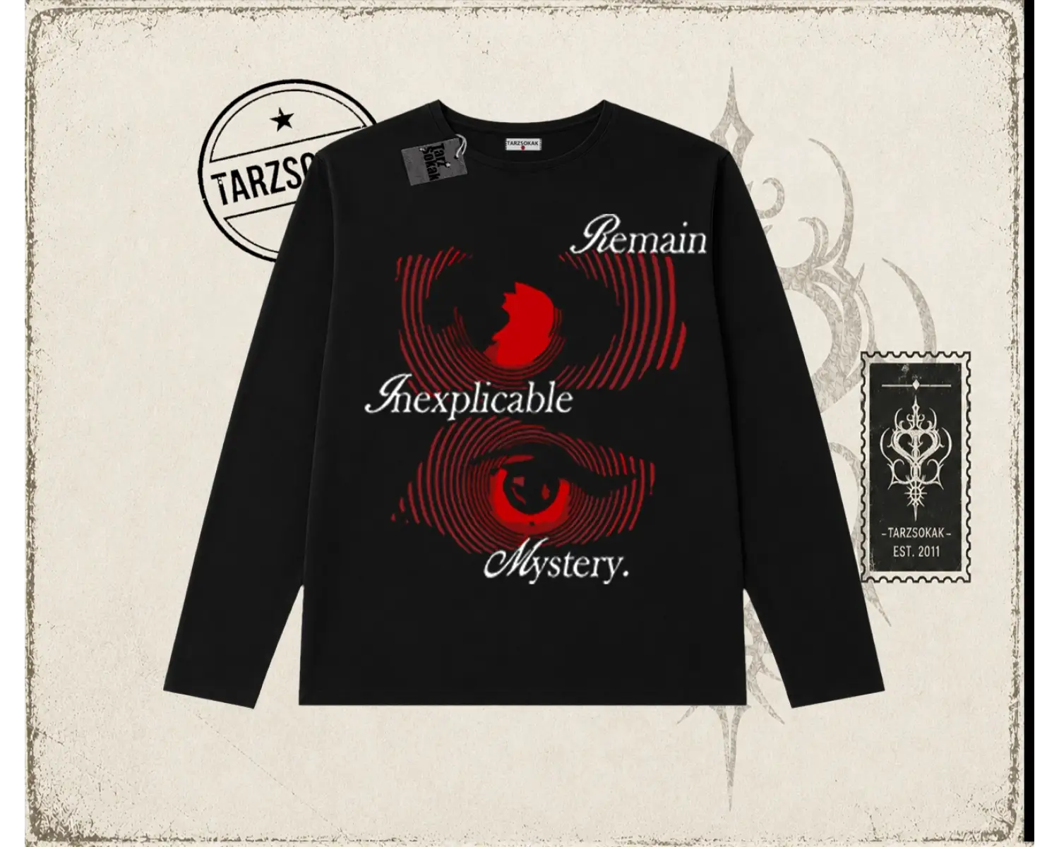 Unisex Remain Mystery Biskilet Yaka  Long Sleeve Beyaz