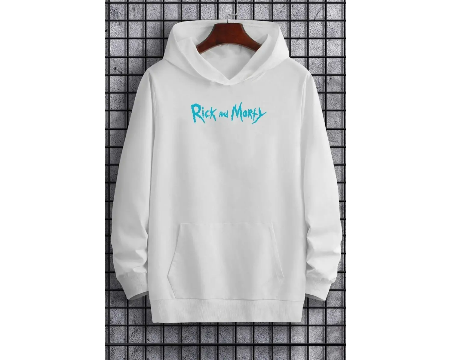 Unisex Rick And Morty Baskılı Sweatshirt TY-siyah-rickmorty