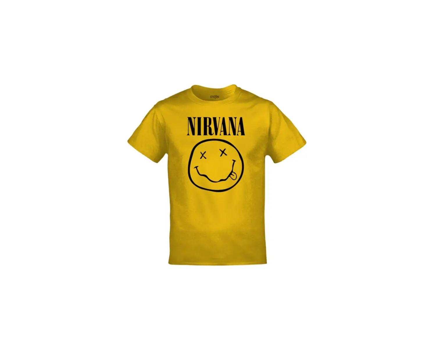 Unisex Sarı Smile Logo Baskılı