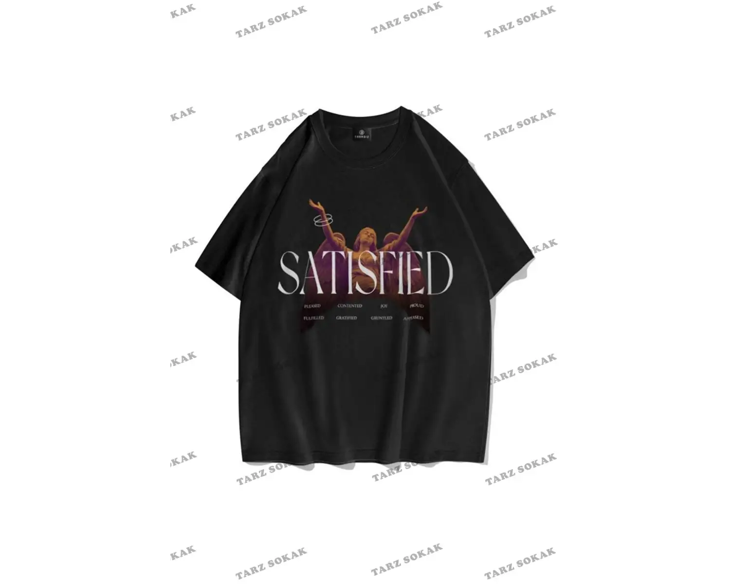 Unisex Satisfied Siyah