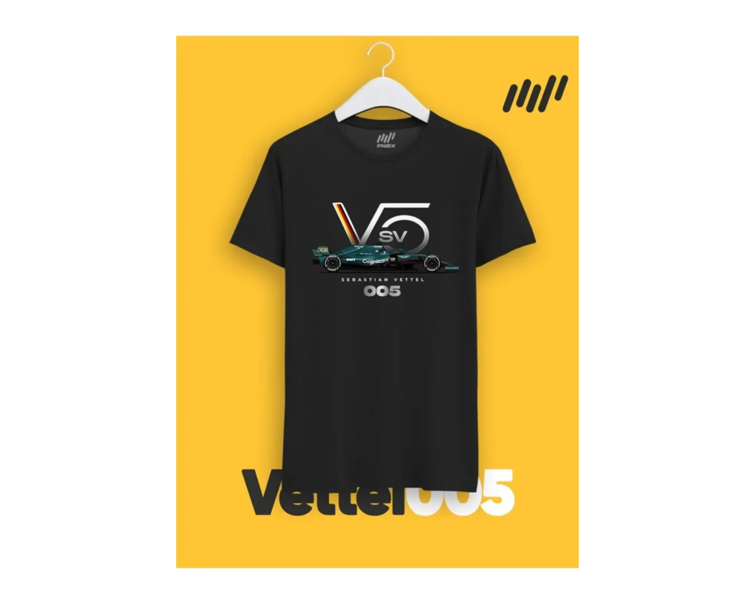 Unisex Sebastian Vettel  F1 Team Logo T-shirt
