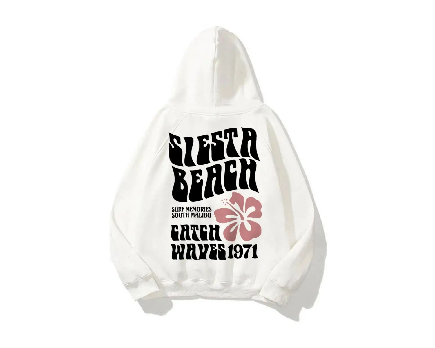 Unisex Siesta Beach Beyaz Sweatshirt