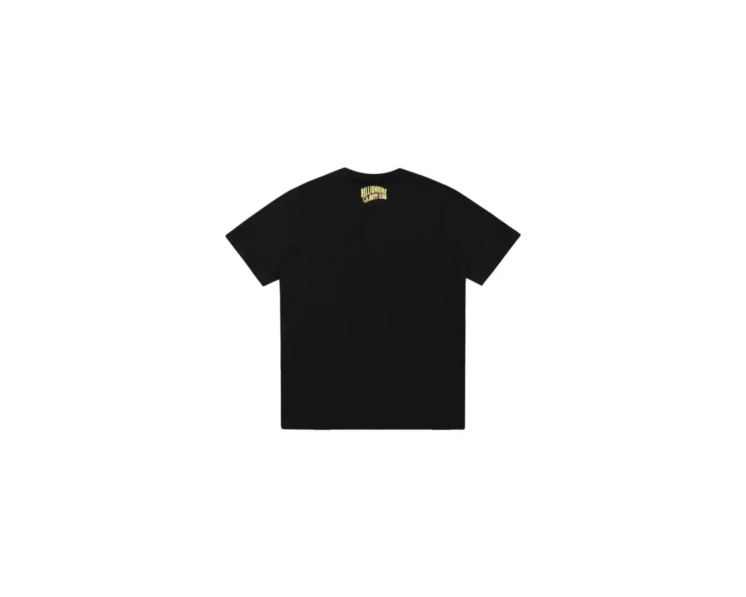 Unisex Siyah Ananas Baskılı Bisiklet Yaka Tshirt