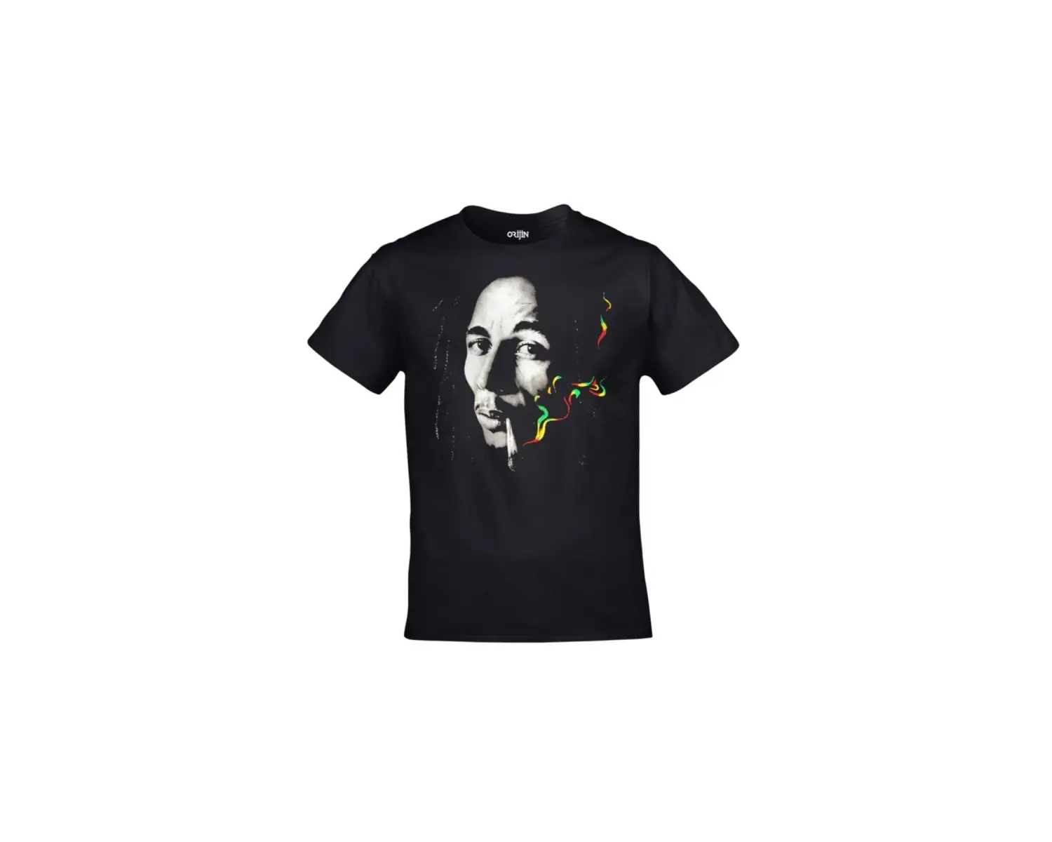 Unisex Siyah Bob Marley Baskılı
