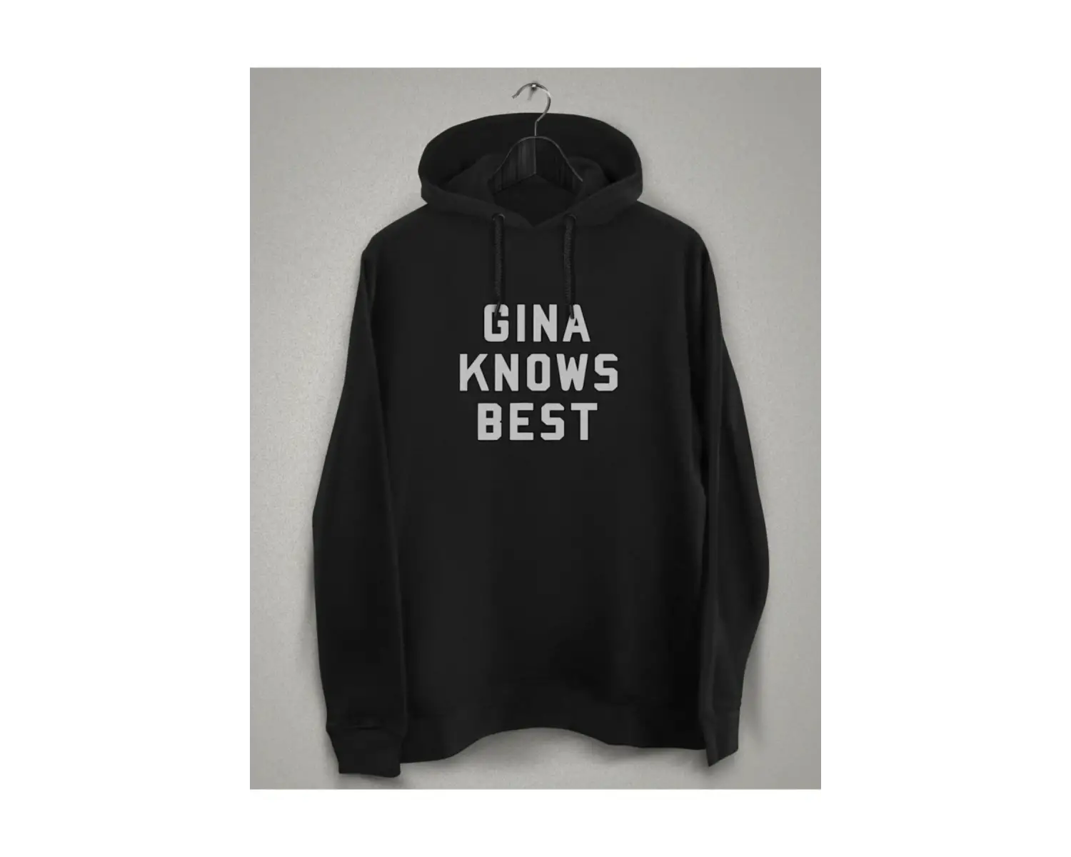 Unisex Siyah Brooklyn Nine- Nine Gına Knows Best Baskılı Sweatshirt