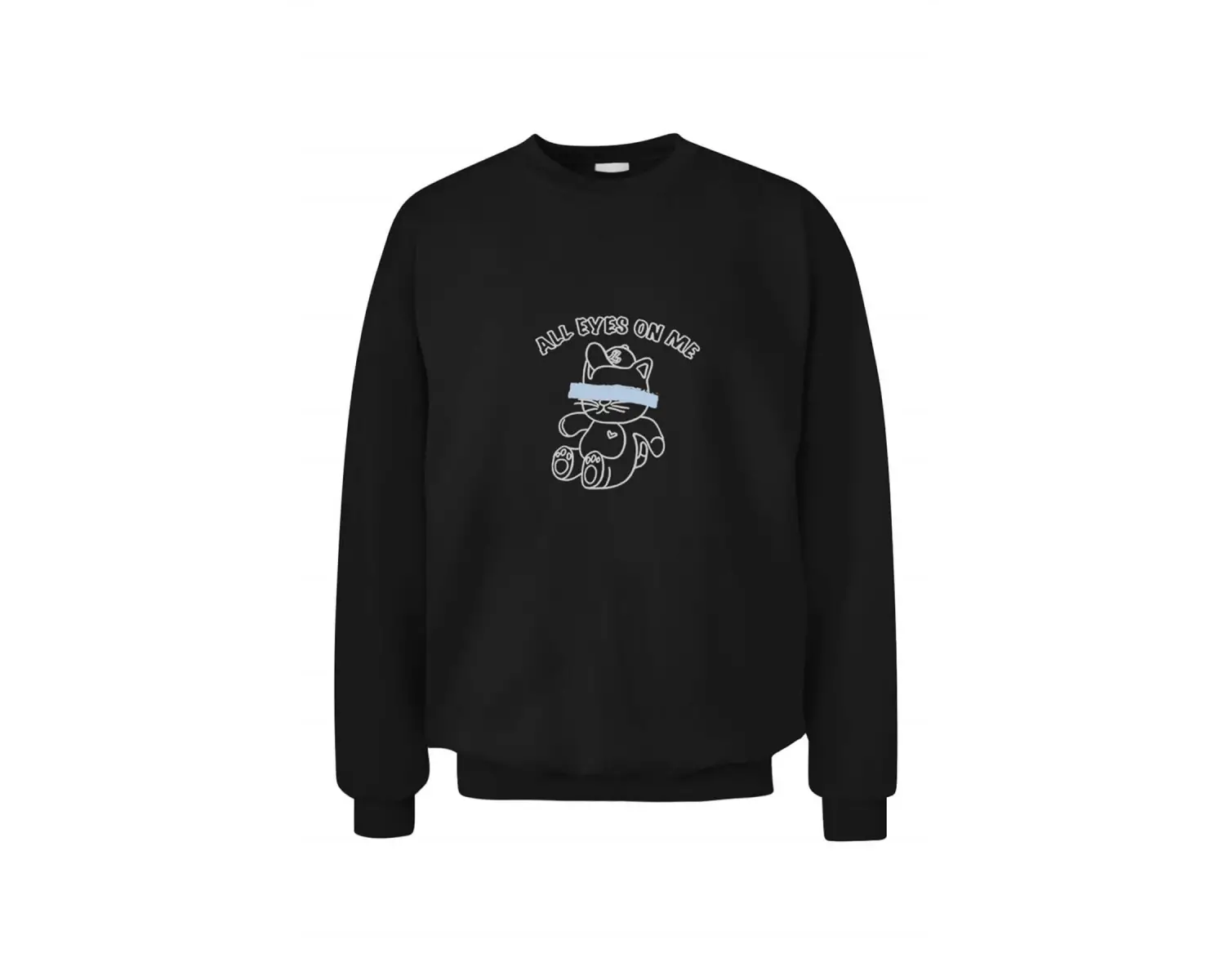 Unisex Siyah Bts All Eyes On Me Sweatshirt