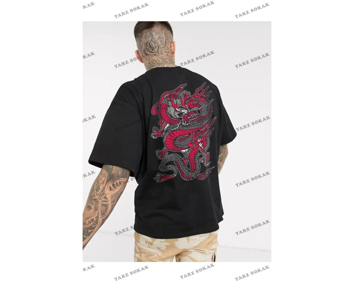 Unisex Siyah Chinesebox Oversize