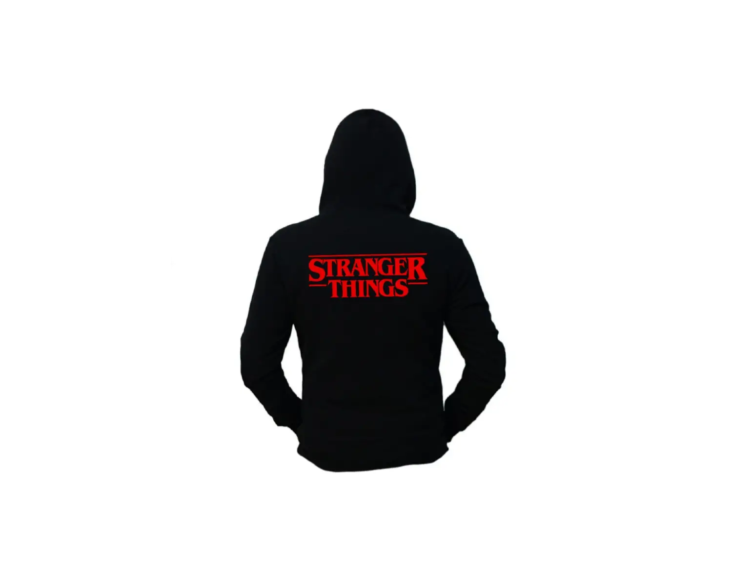 Unisex Siyah Friends Dont Lie Stranger Things  Hoodie