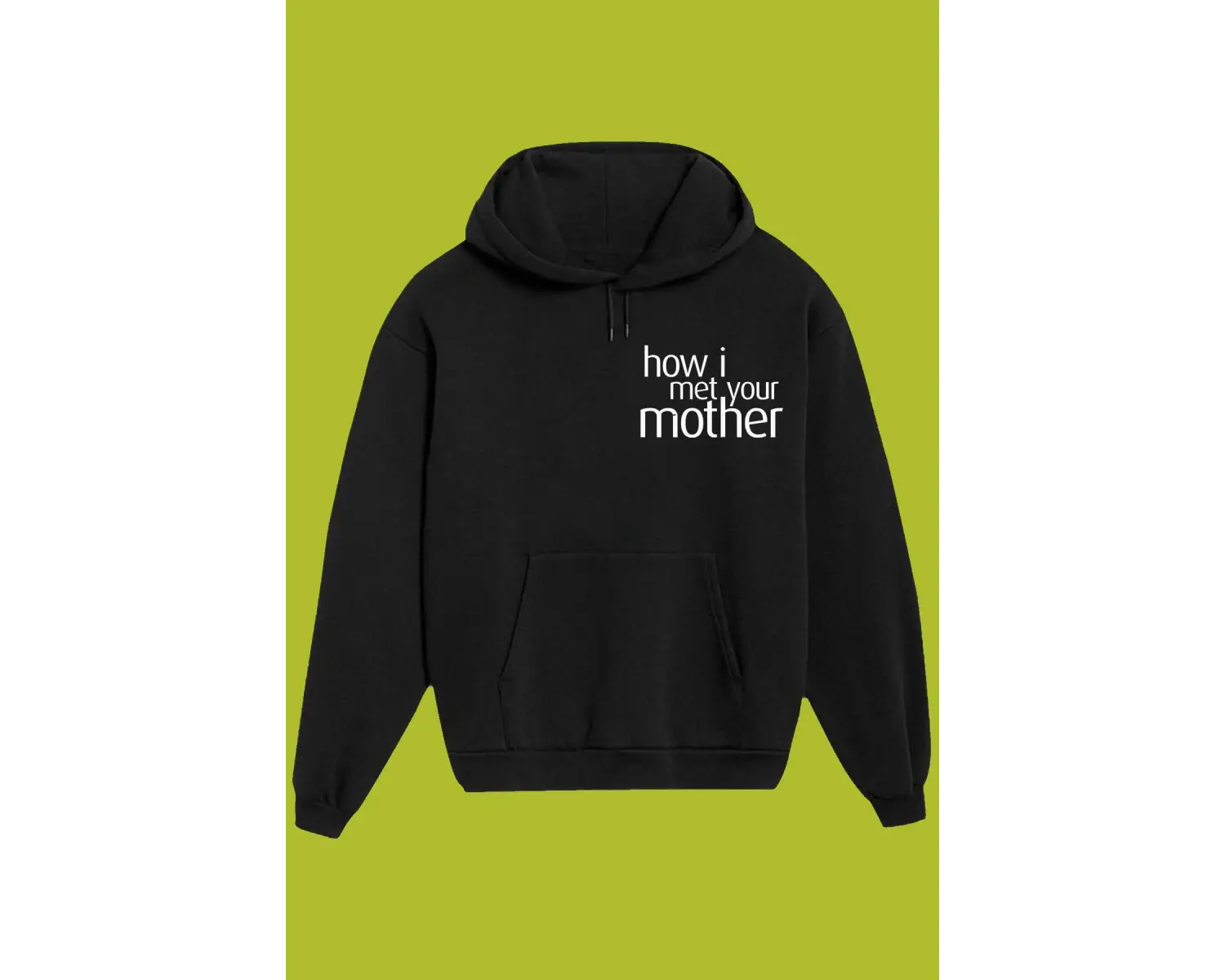 Unisex Siyah How I Met Your Mother Sırt Baskılı Sweatshirt