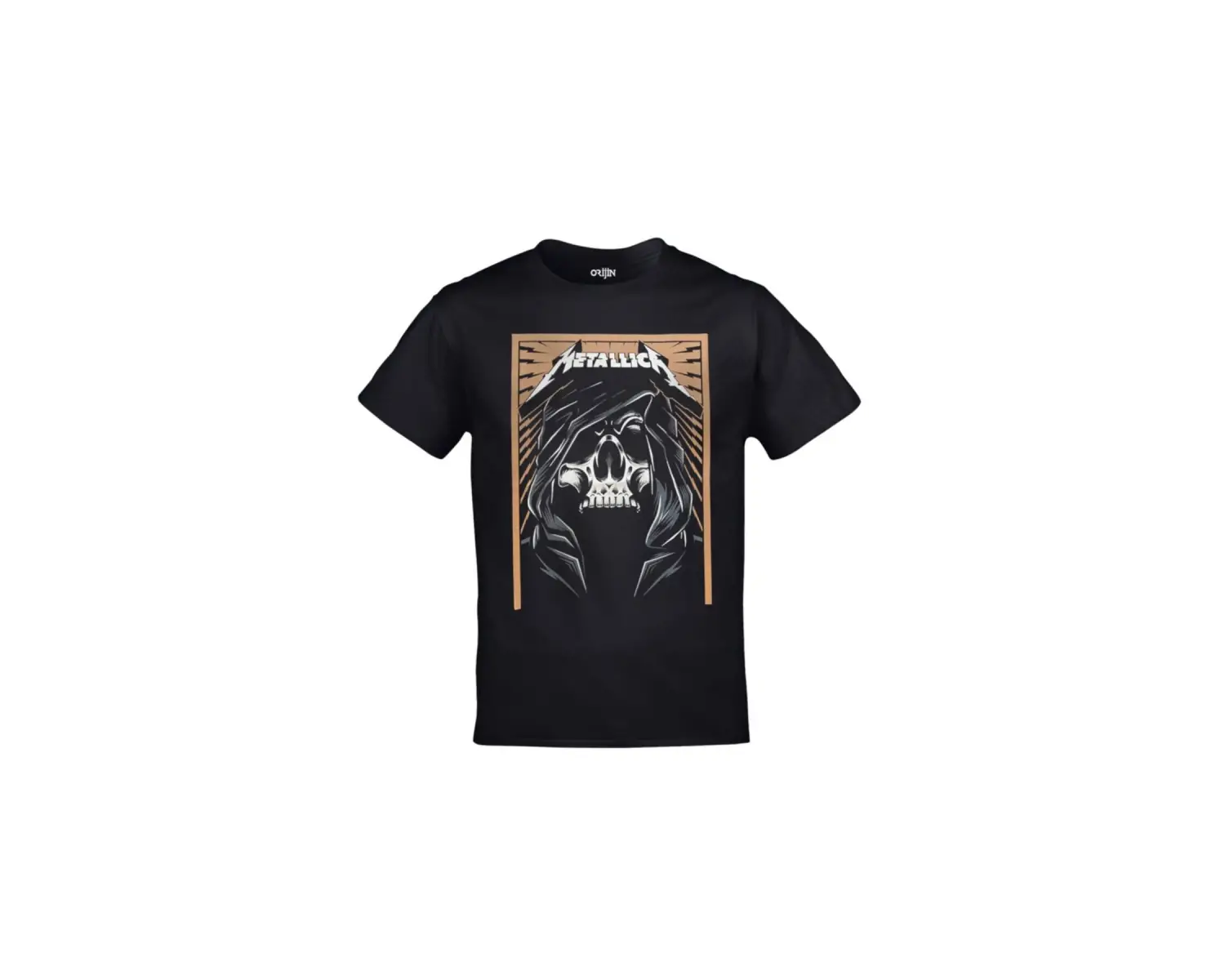 Unisex Siyah Metallica - Skull Baskılı