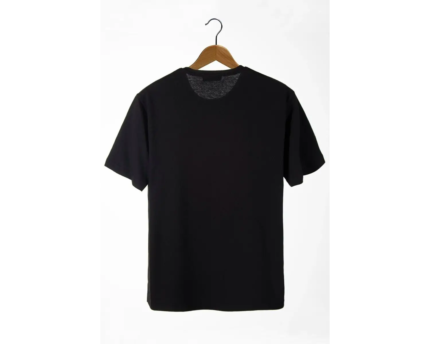 Unisex Siyah Önü Anime Baskılı Oversize Pamuklu