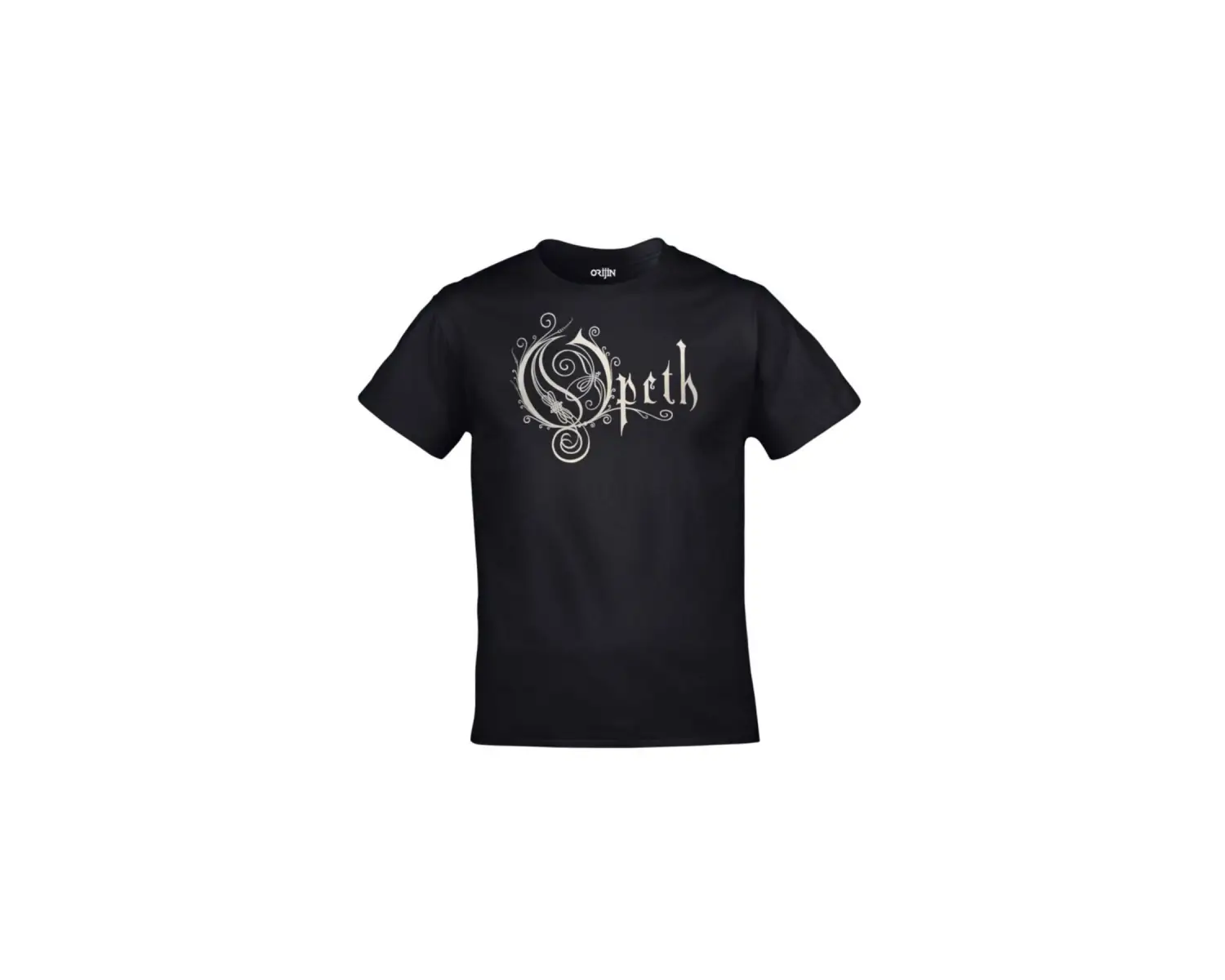 Unisex Siyah Opeth Logo Yazı Baskılı