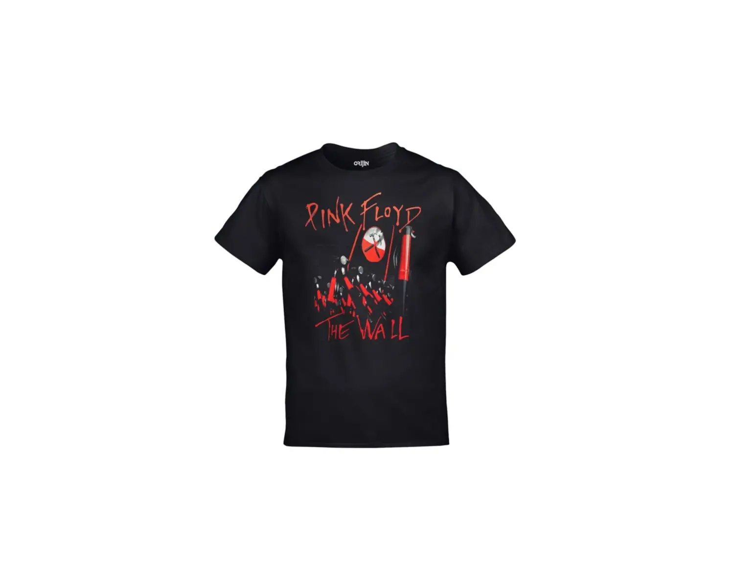 Unisex Siyah Pink Floyd The Wall Baskılı