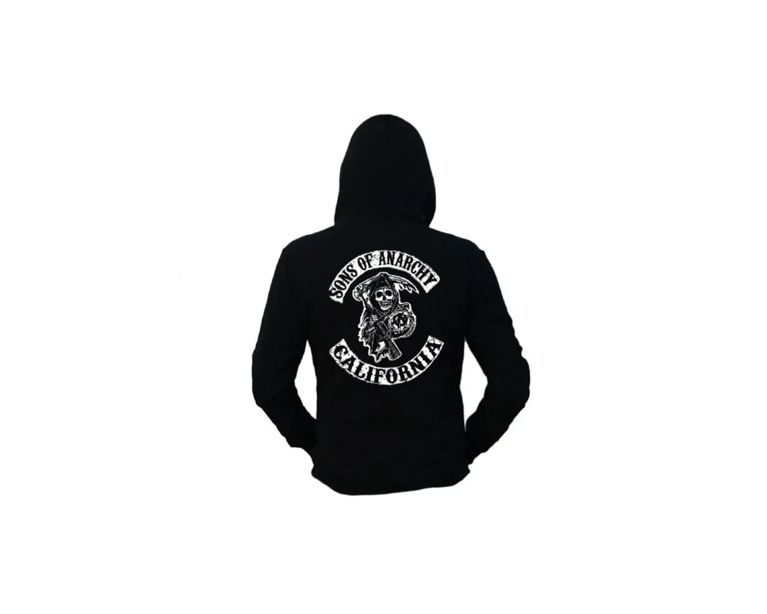 Unisex Siyah Samcro Sons Of Anarchy Sırt Baskılı Sweatshirt