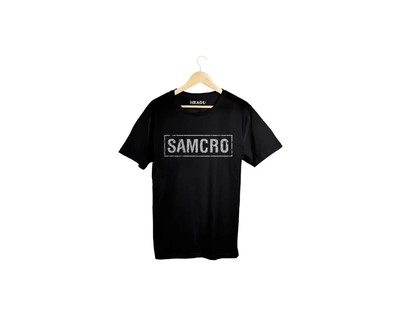 Unisex Siyah Samcro Sons Of Anarchy Sırt Baskılı Tişört