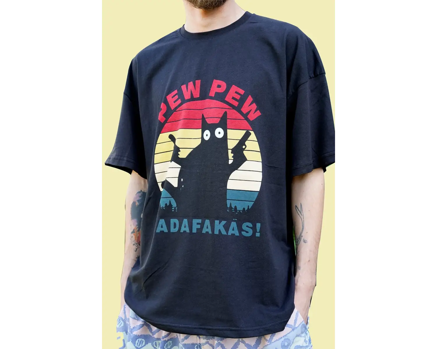 Unisex Siyah Tişört