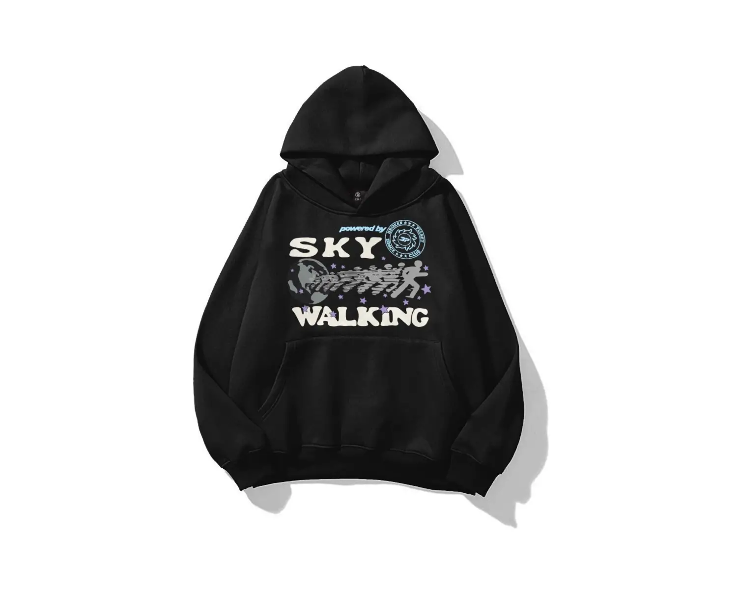 Unisex Sky Walking Sweatshirt Siyah