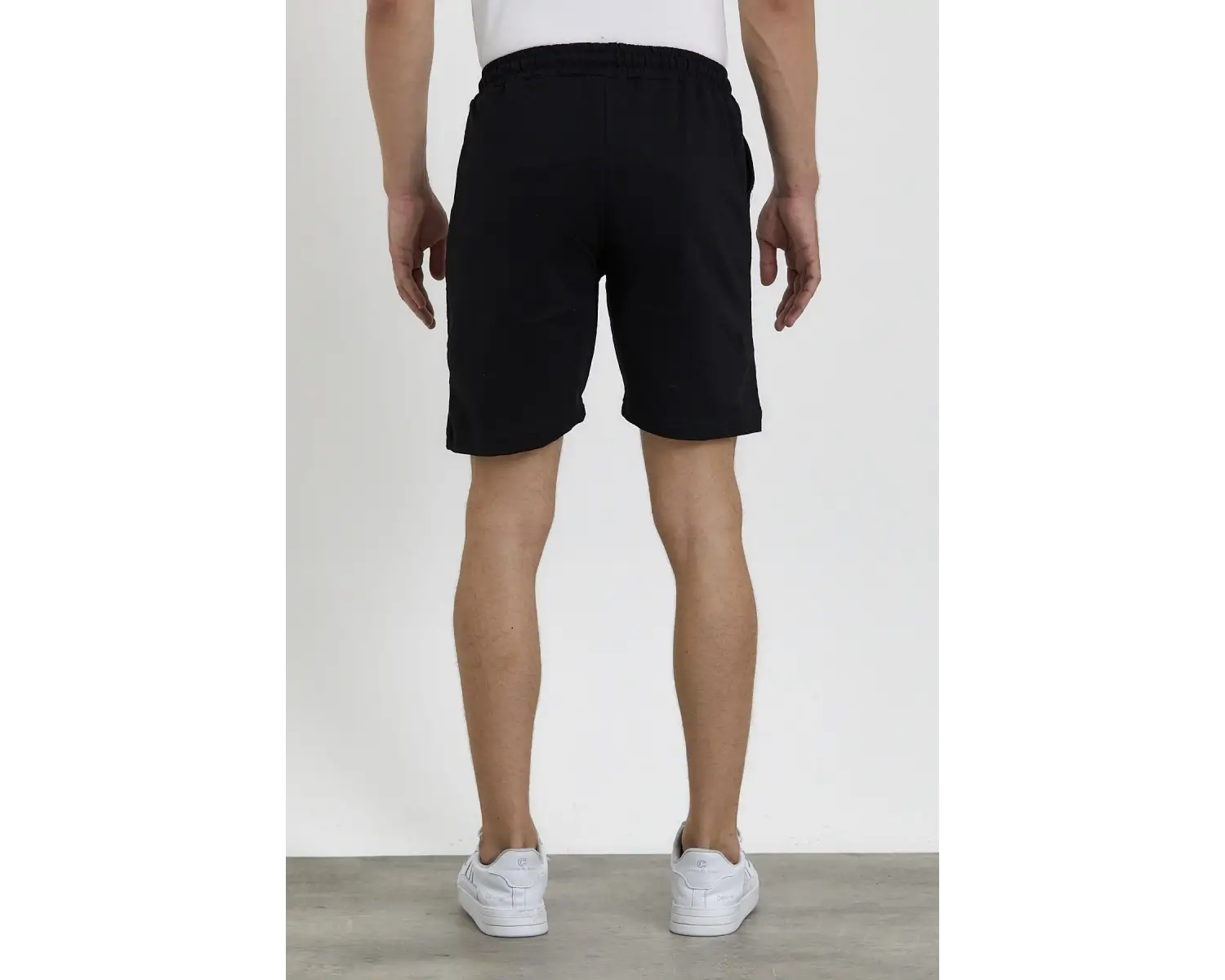 Unisex Slim Fitt Beyaz 2 Iplik Yazlık Ince Spor Şort