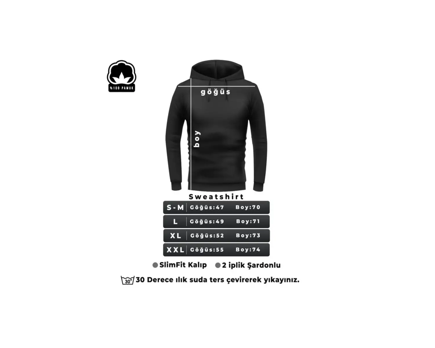 Unisex Star Baskılı Sweatshirt KP-LACI-SIRTYILDIZ Beyaz