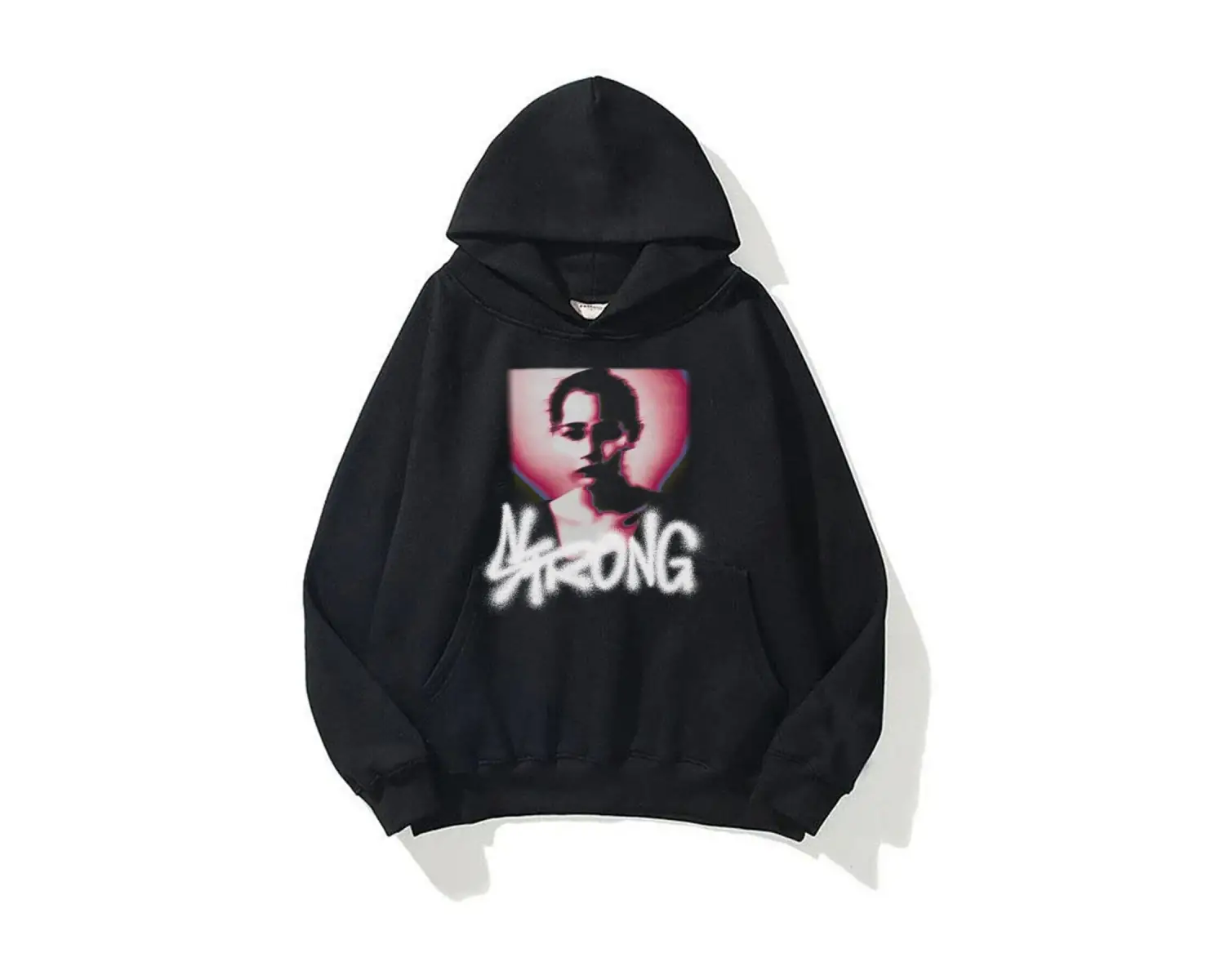 Unisex Strong Sweatshirt Hoodie Siyah