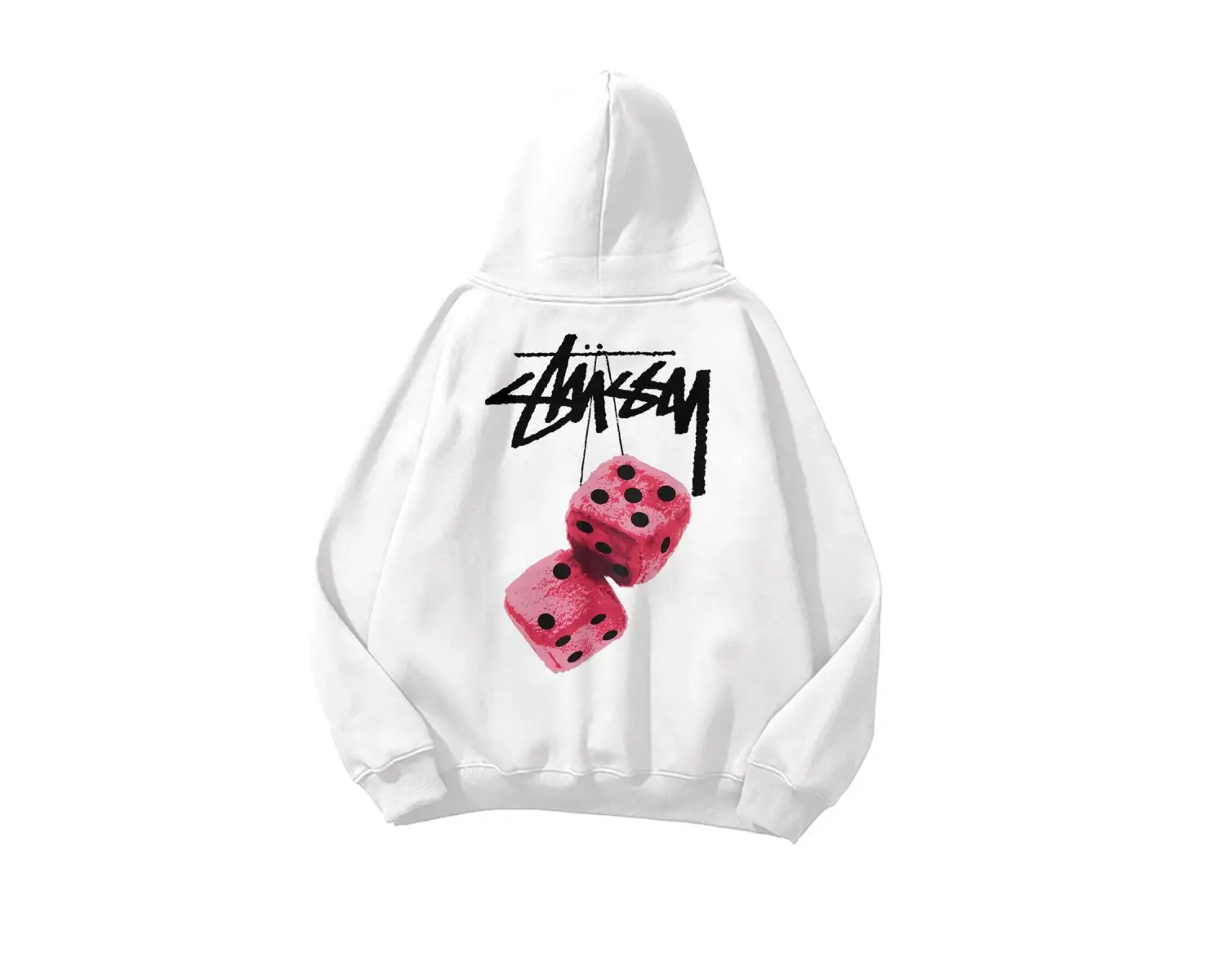Unisex Stüssy Zar Sweatshirt Beyaz
