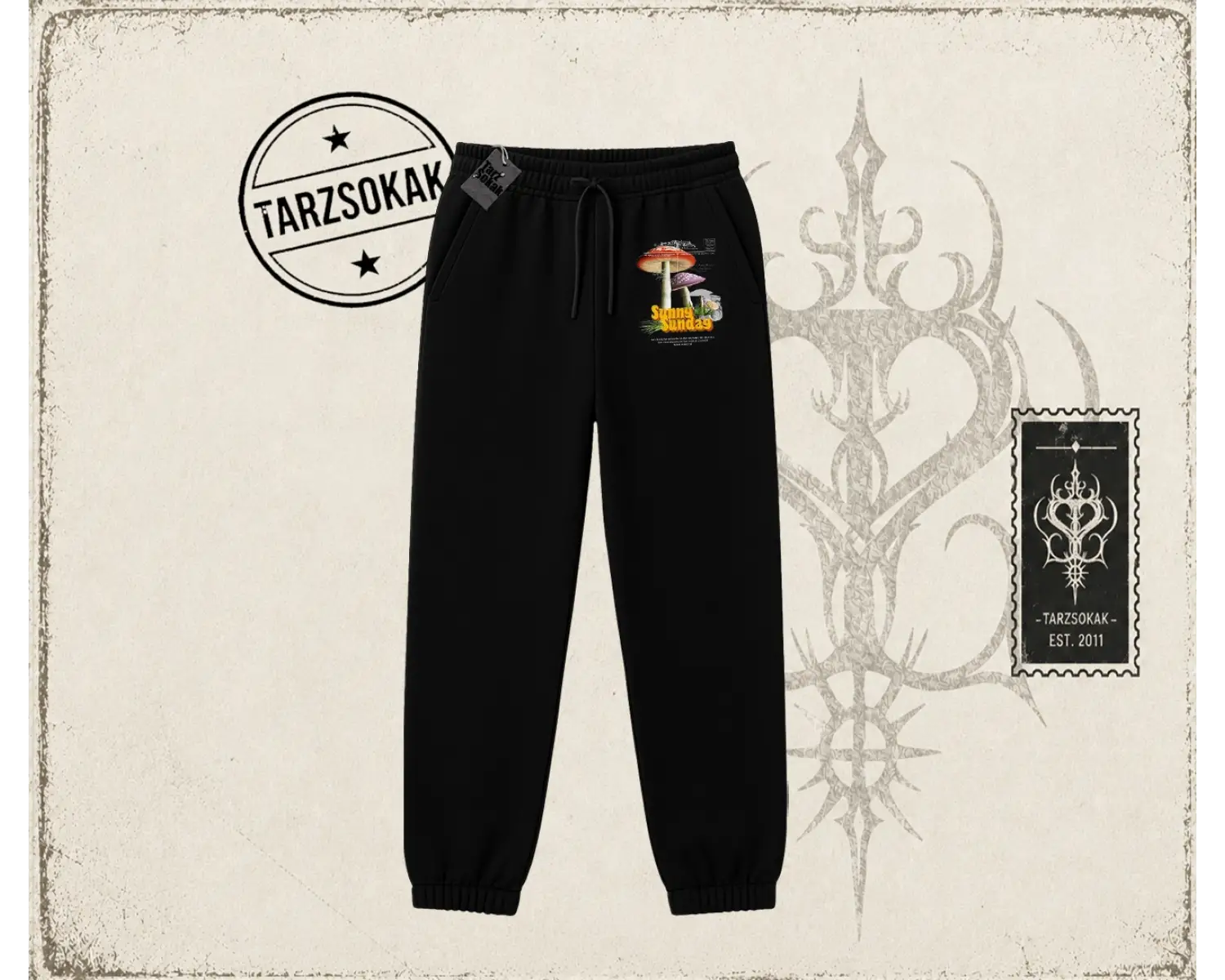 Unisex Sunny Sunday Unisex Jogger Eşofman Altı Beyaz