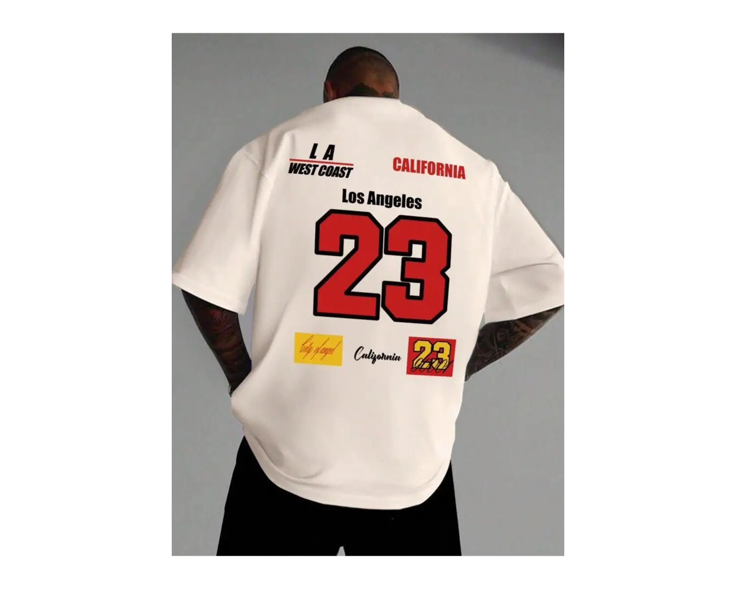 Unisex Tasarım Baskılı Oversize