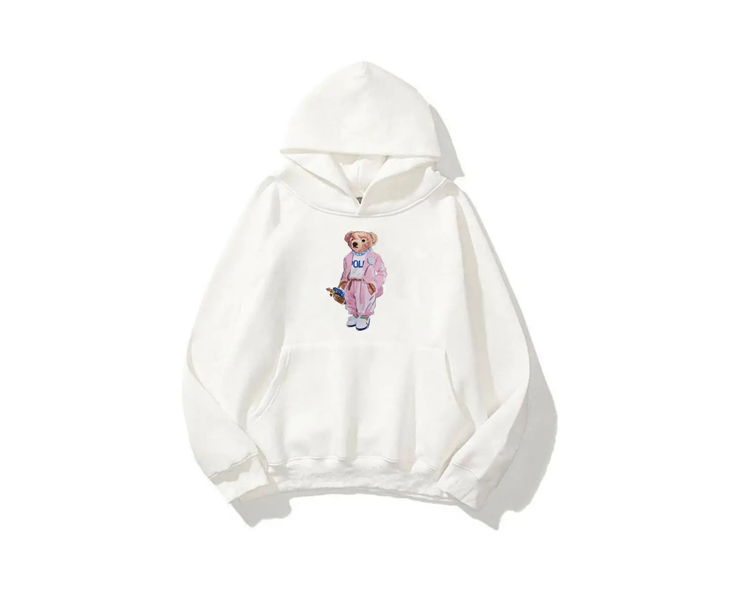 Unisex Teddy Beyaz Sweatshirt