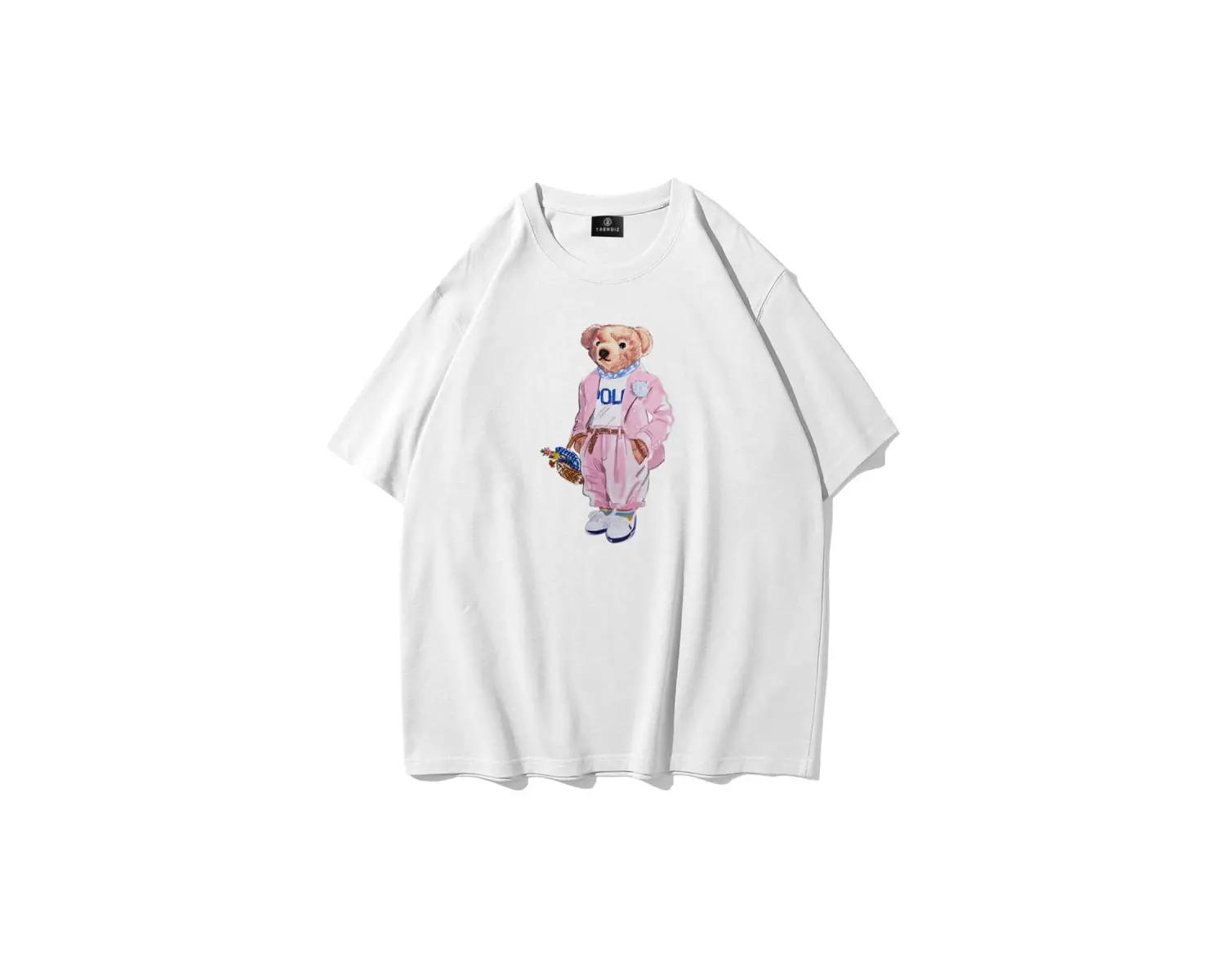 Unisex Teddy Beyaz Tshirt