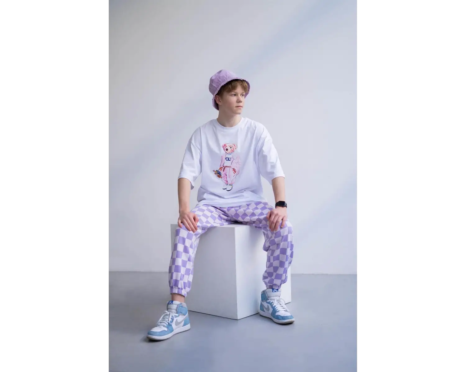 Unisex Teddy Beyaz Tshirt