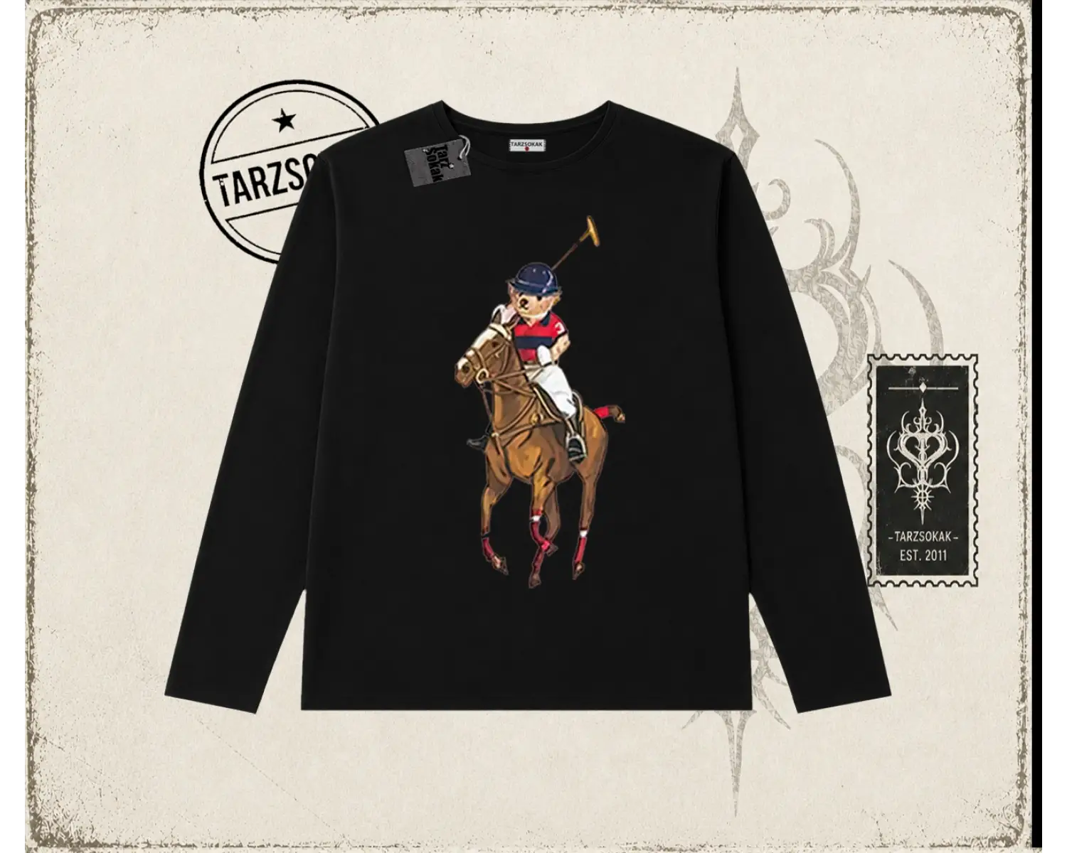 Unisex Teddy Horse Biskilet Yaka  Long Sleeve Beyaz