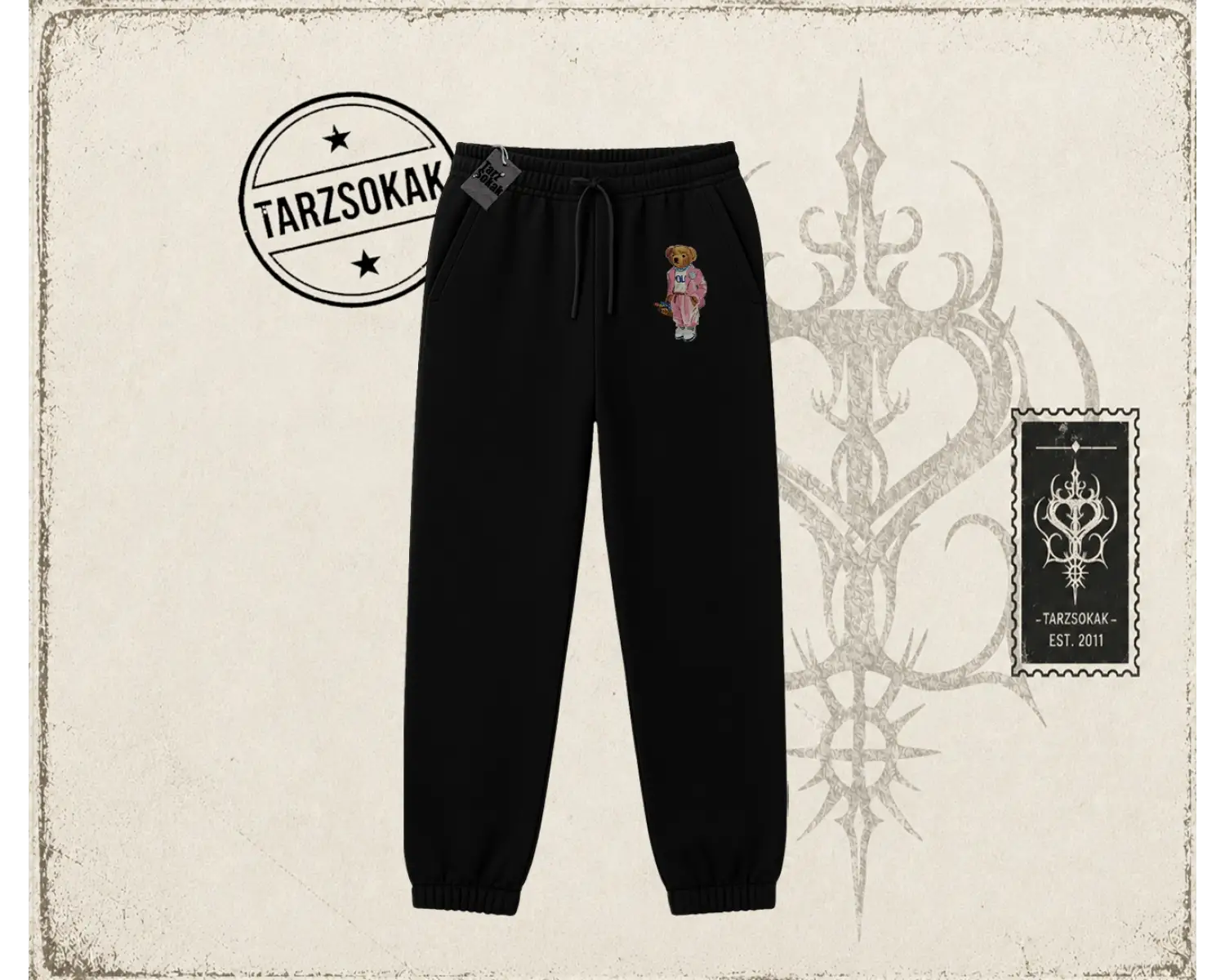 Unisex Teddy Unisex Jogger Eşofman Altı Beyaz