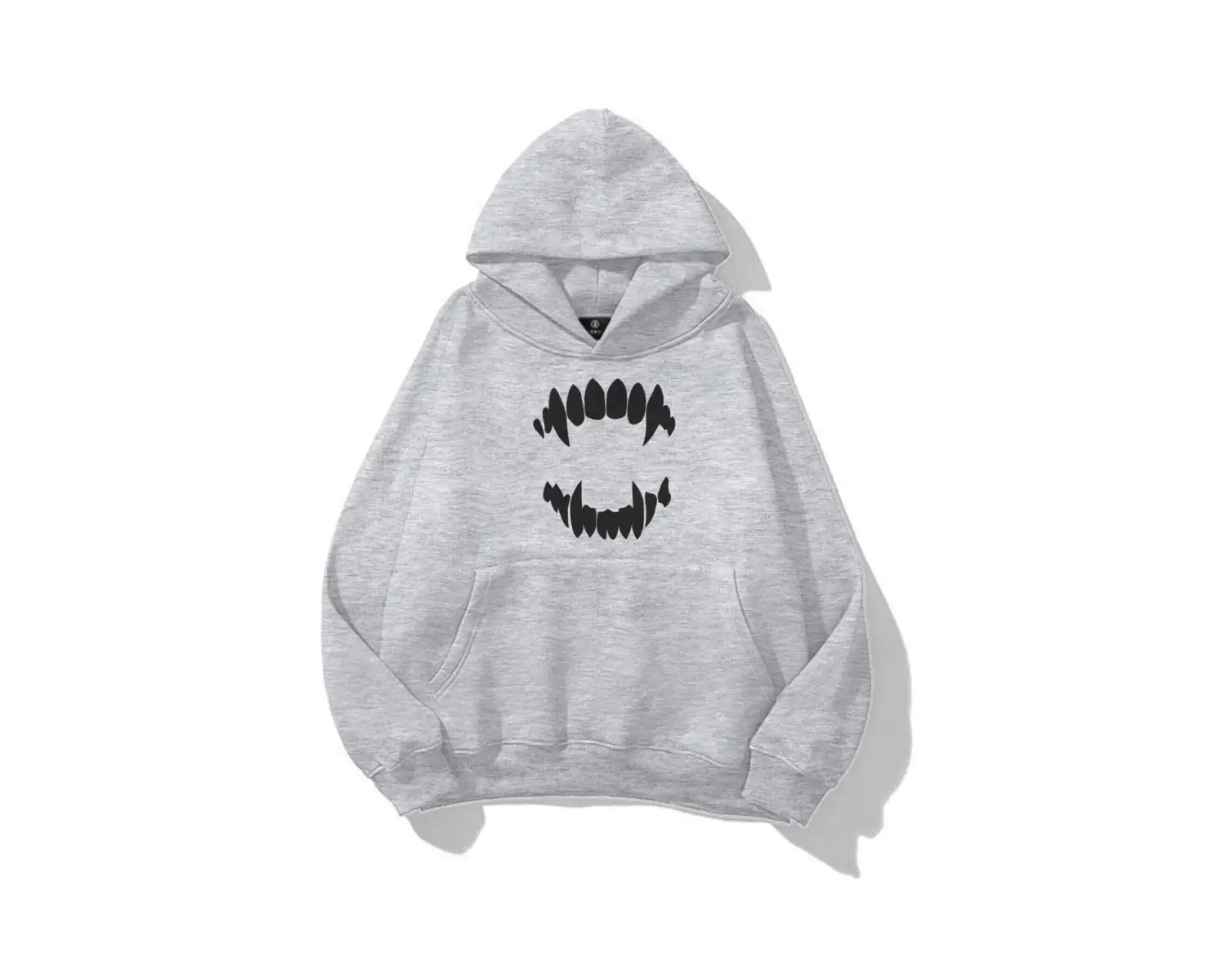 Unisex Teeth Sweatshirt Gri