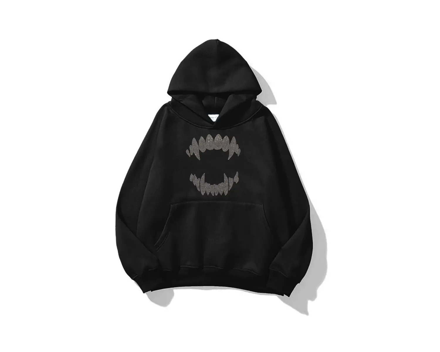 Unisex Teeth Sweatshirt Siyah
