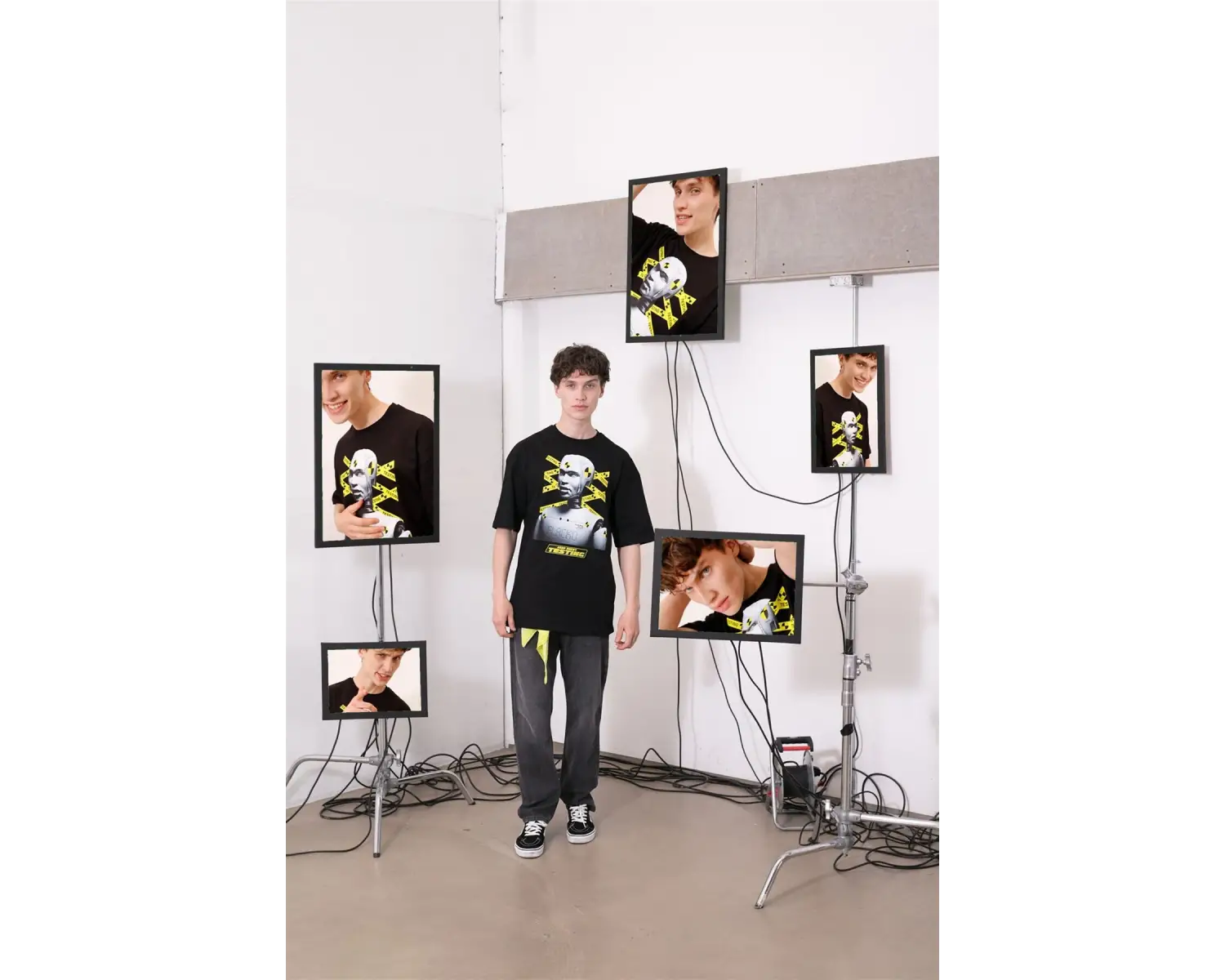 Unisex Testing Asap Rocky Beyaz T Shirt