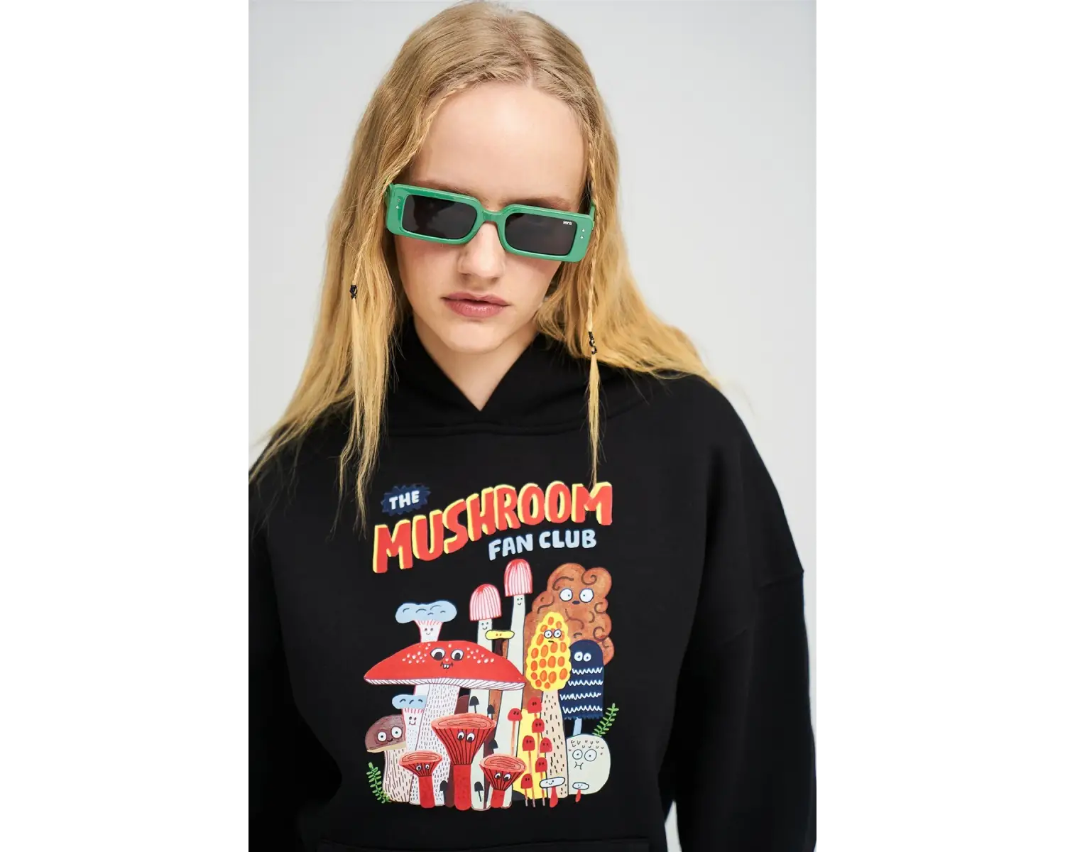 Unisex The Mushroom Fan Club Beyaz Sweatshirt