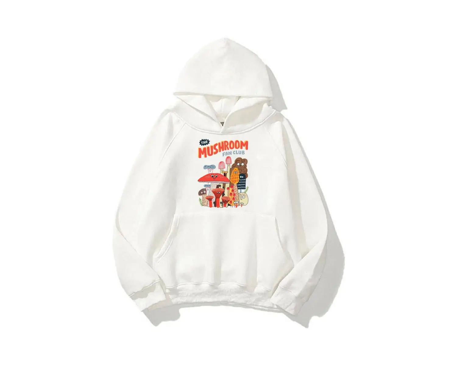 Unisex The Mushroom Fan Club Beyaz Sweatshirt