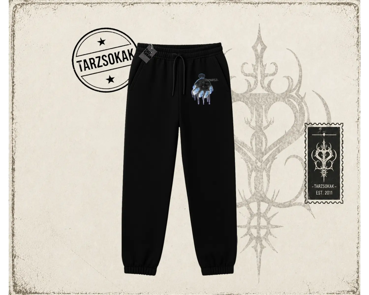Unisex Time Flies Unisex Jogger Eşofman Altı Beyaz