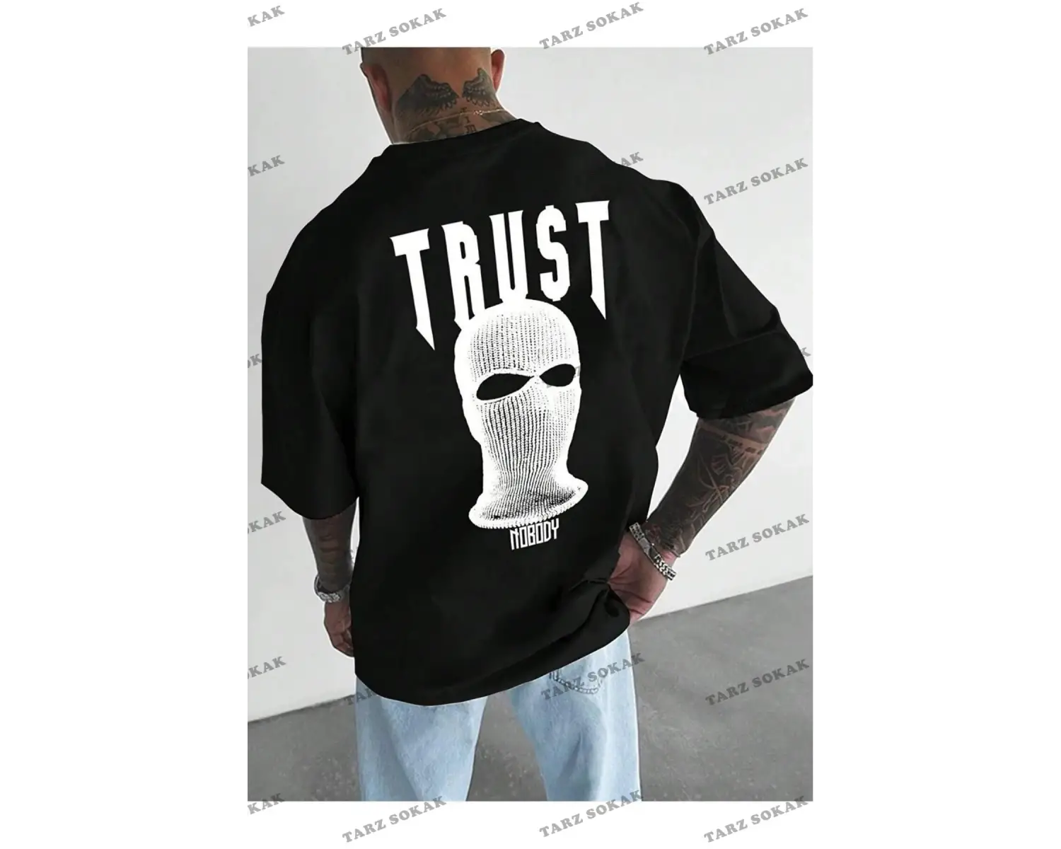 Unisex  Trust Baskılı Oversize