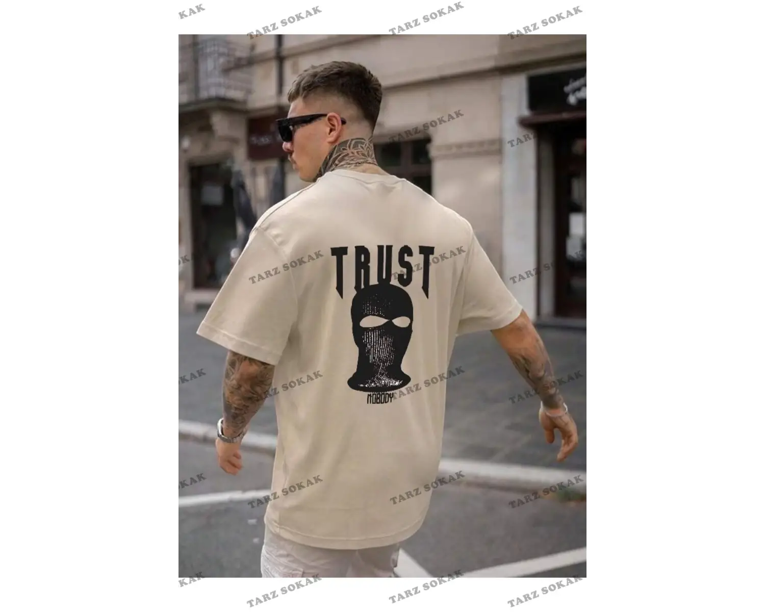 Unisex  Trust Baskılı Oversize