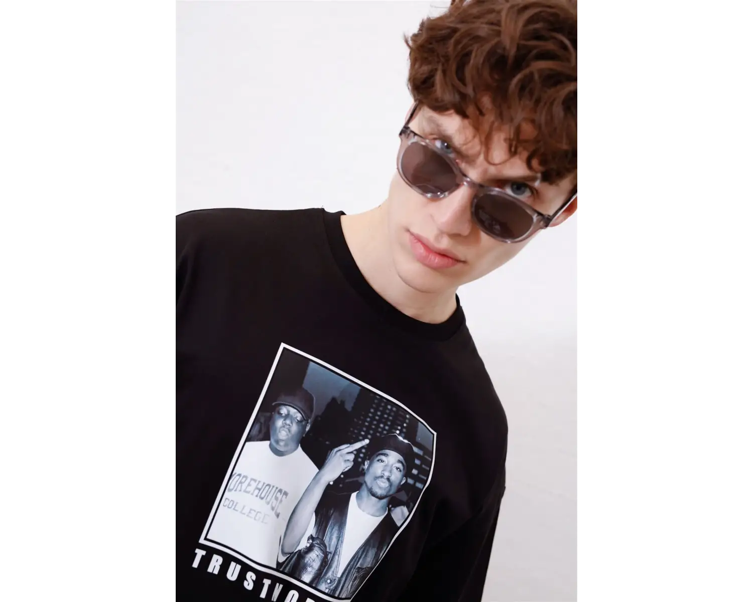 Unisex Trust Nobody Siyah Tshirt