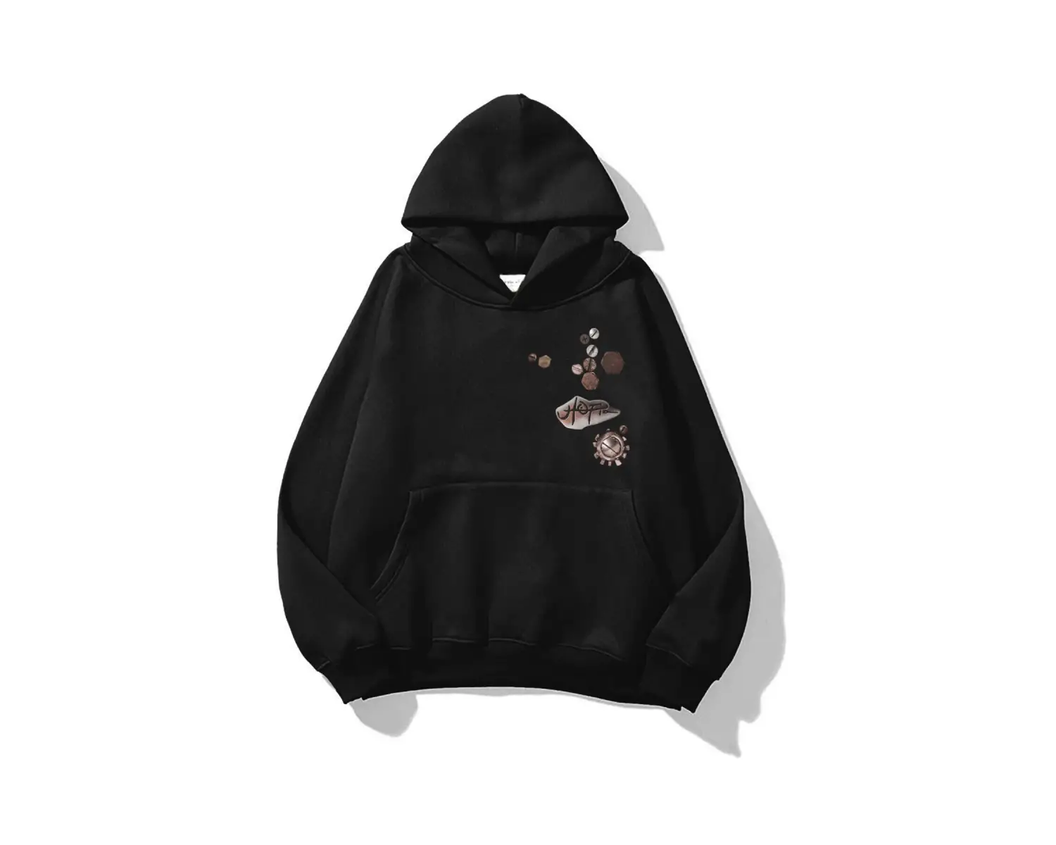 Unisex Utopia Ancient Inscriptions Travis Scott Sweatshirt Hoodie Siyah