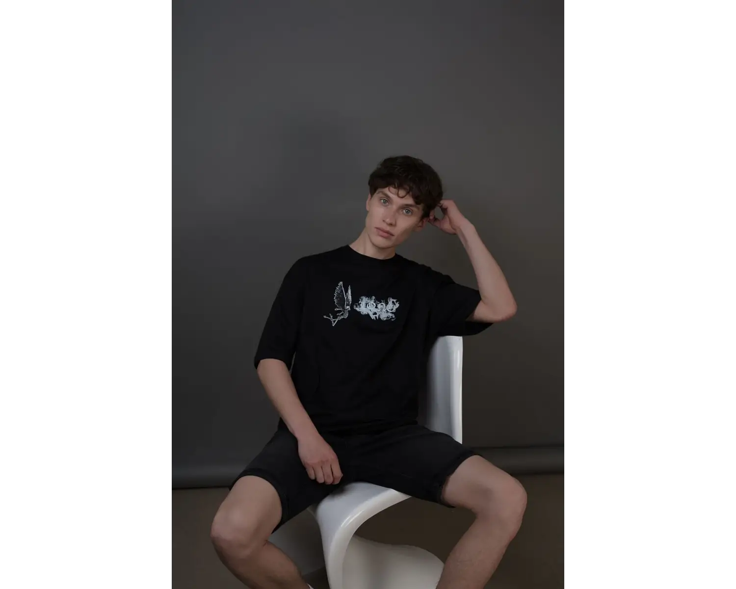 Unisex Vlone Siyah T Shirt