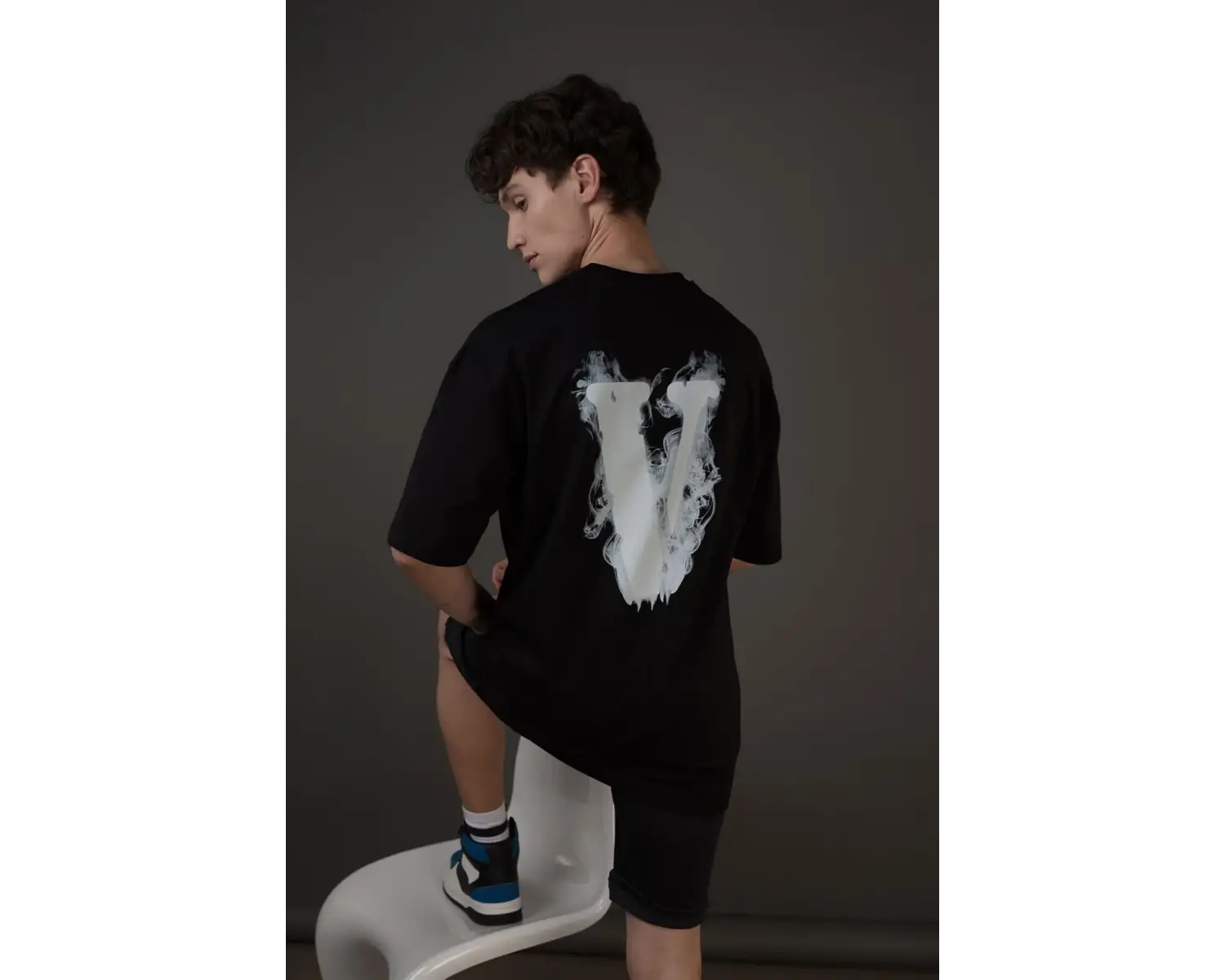 Unisex Vlone Siyah T Shirt