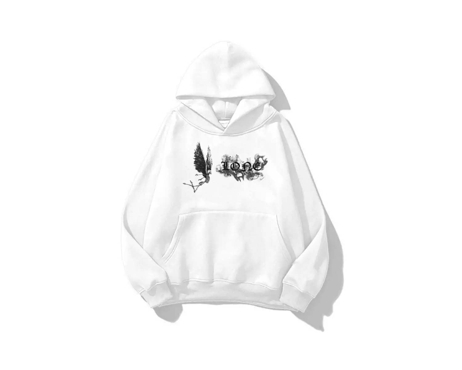 Unisex Vlone Sweatshirt Hoodie Beyaz