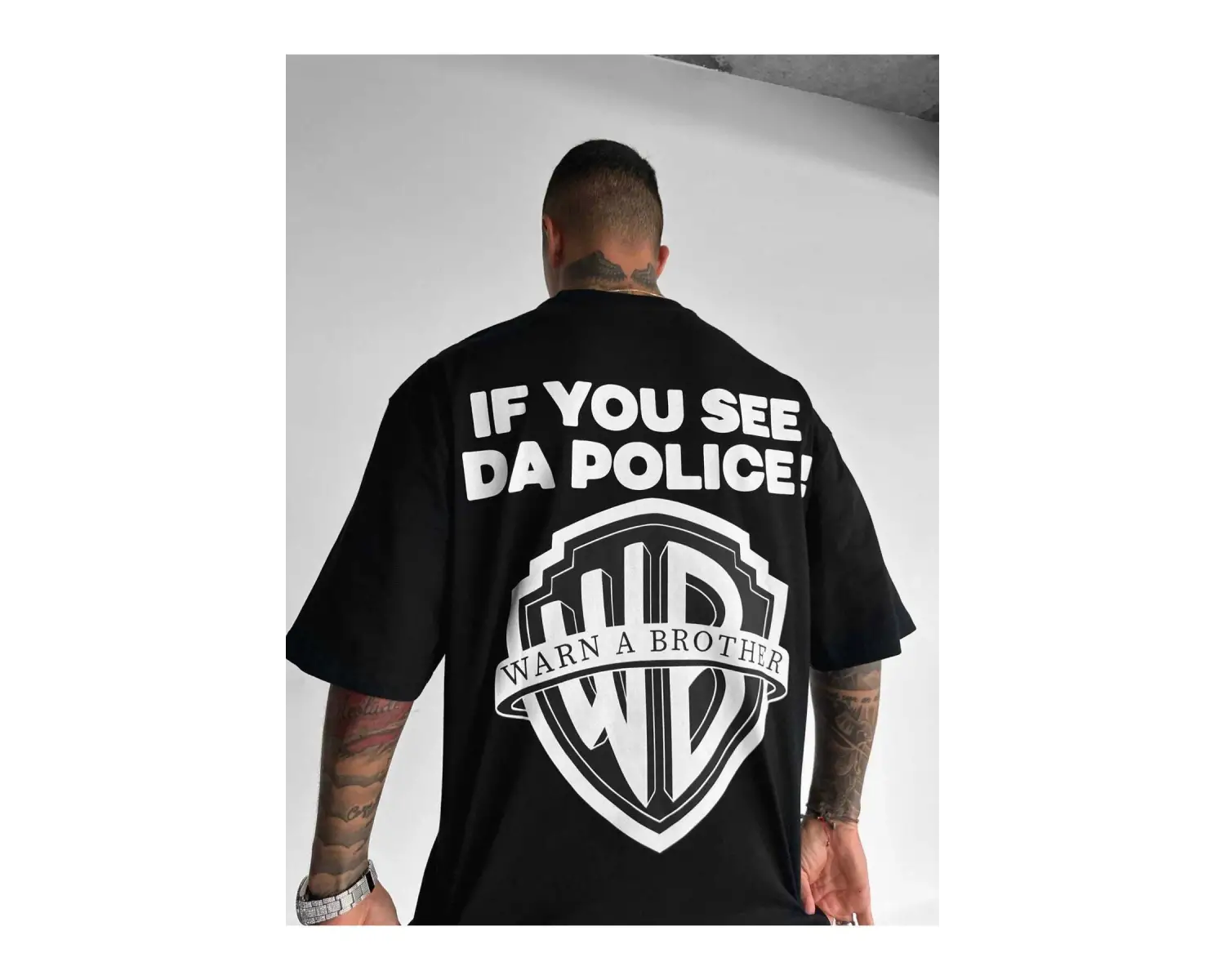 Unisex Warna Brother Baskılı Oversize %100 Pamuk