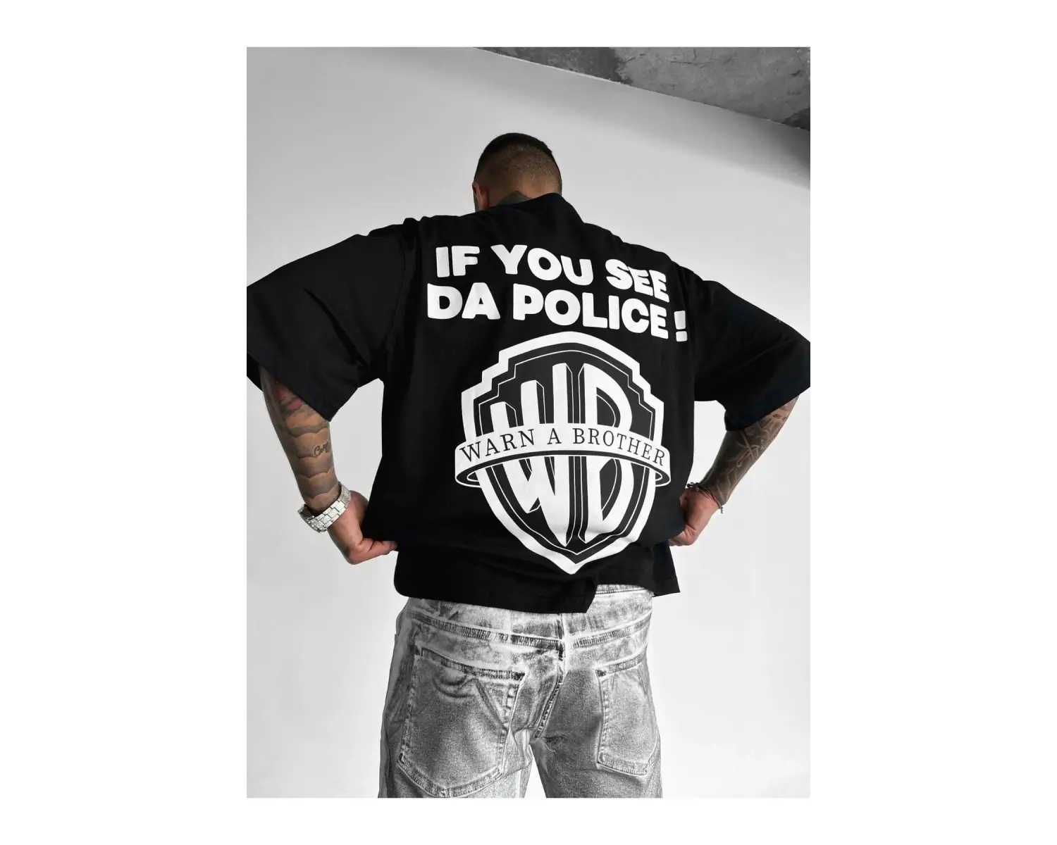 Unisex Warna Brother Baskılı Oversize %100 Pamuk