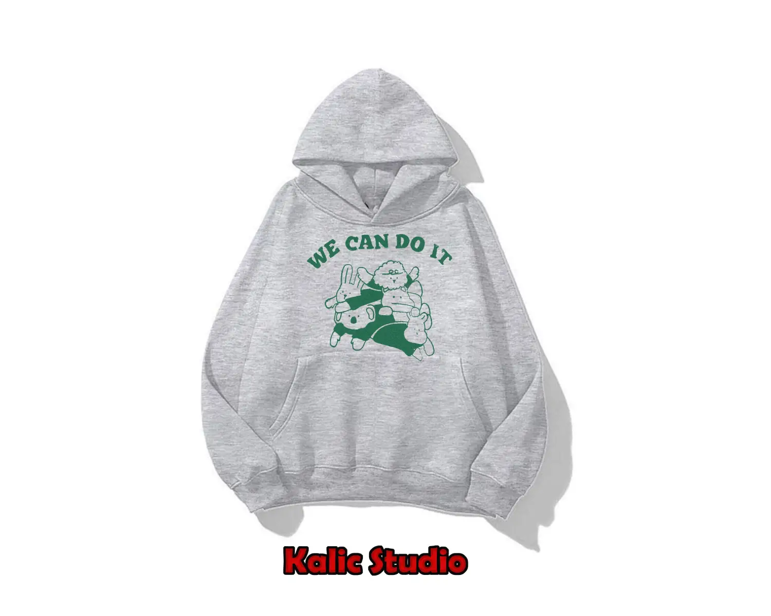 Unisex We Can Do It Sweatshirt Gri